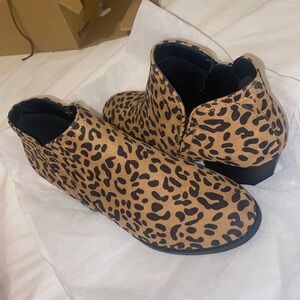 Cheetah booties